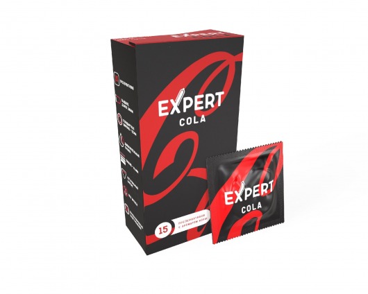 Презервативы с ароматом колы Expert Cola - 15 шт. - Expert - купить с доставкой в Севастополе