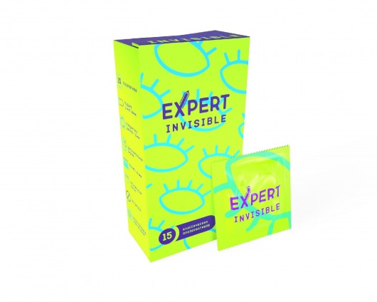 Ультратонкие презервативы Expert Invisible - 15 шт. - Expert - купить с доставкой в Севастополе