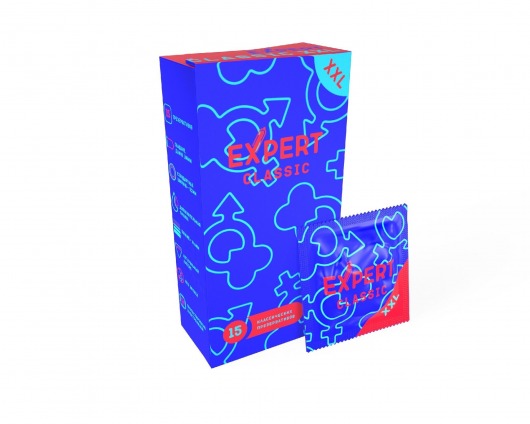 Презервативы увеличенного размера Expert Classic XXL - 15 шт. - Expert - купить с доставкой в Севастополе