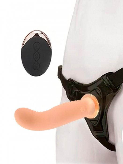 Женский вибрострапон со съемной насадкой и пультом ДУ - Erokay - купить с доставкой в Севастополе