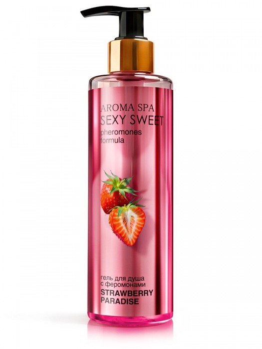 Гель для душа с феромонами и ароматом клубники Strawberry Paradise - 200 мл. -  - Магазин феромонов в Севастополе