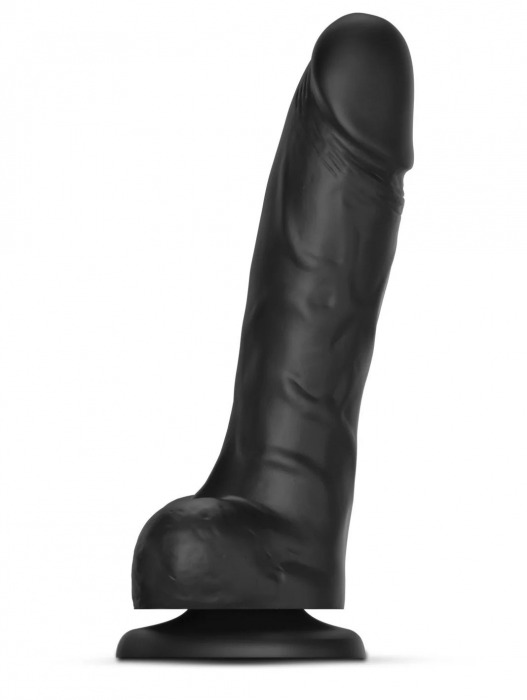 Черный фаллоимитатор Sliding Skin Realistic Dildo XXL с подвижной кожей - 20 см. - Strap-on-me