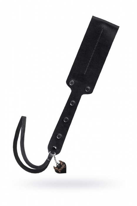 Черный кожаный пэддл - 32 см. - Pecado - купить с доставкой в Севастополе