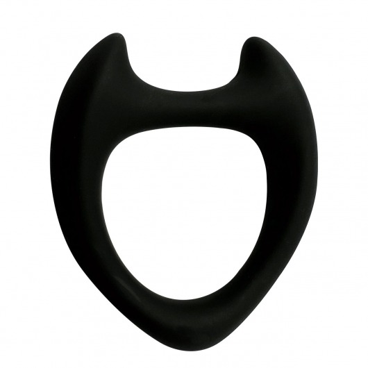 Черное эрекционное кольцо с рожками Wooomy Toro M - Adrien Lastic - в Севастополе купить с доставкой