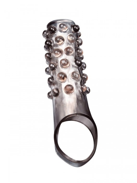 Дымчатая насадка на пенис с выпуклостями - 11 см. - Sex Expert - в Севастополе купить с доставкой