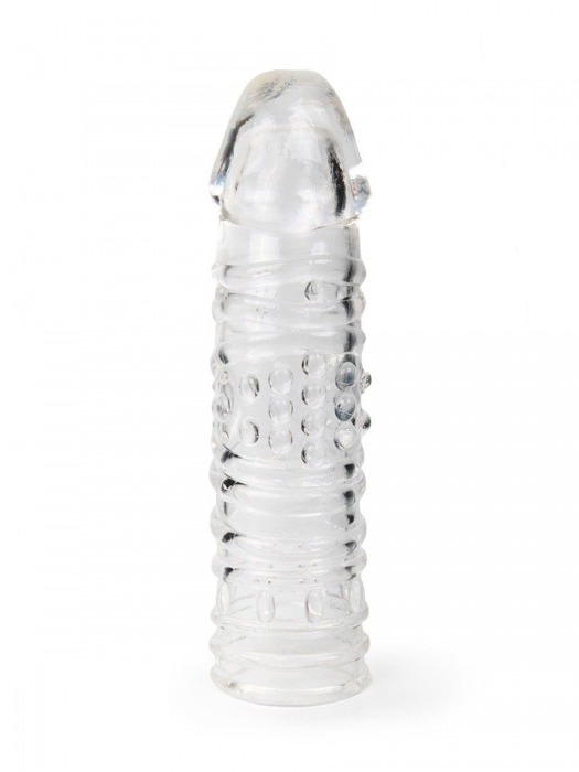 Прозрачная закрытая насадка на пенис - 17 см. - Sex Expert - в Севастополе купить с доставкой