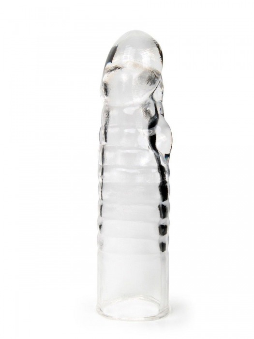 Прозрачная закрытая насадка на член - 15 см. - Sex Expert - в Севастополе купить с доставкой