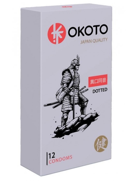 Точечные презервативы OKOTO Dotted - 12 шт. - Sitabella - купить с доставкой в Севастополе
