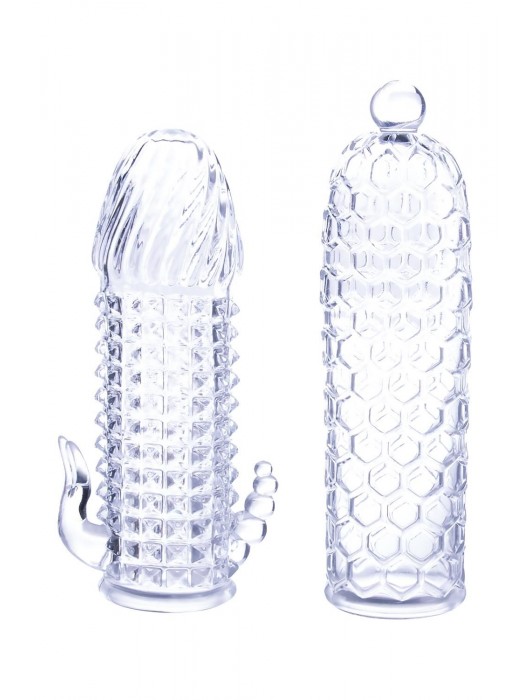 Набор из 2 прозрачных насадок на член Seductive Tickler Sleeves Set - NMC - в Севастополе купить с доставкой