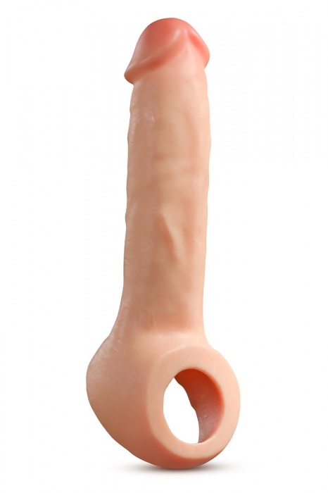 Телесная насадка-удлинитель Thrive 8.75 Inch Realistic Penis Extender Sleeve - 22,2 см. - Blush Novelties - в Севастополе купить с доставкой