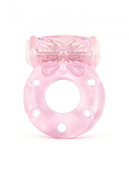 Розовое эрекционное виброкольцо с бабочкой - 1137 - в Севастополе купить с доставкой