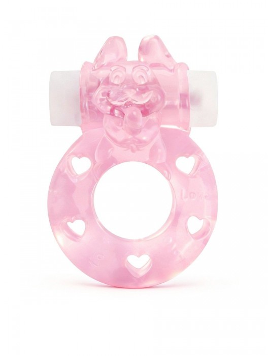 Розовое эрекционное виброкольцо в форме зайчика - 1137 - в Севастополе купить с доставкой