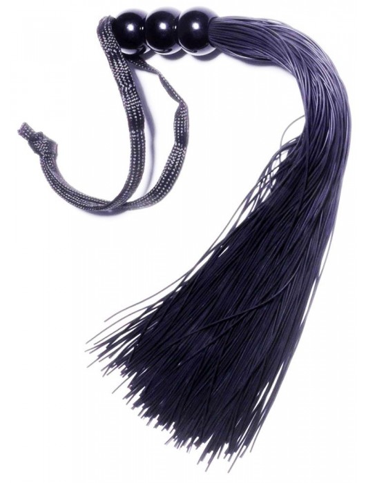 Черная силиконовая плетка - 25,4 см. - Boys of Toys - купить с доставкой в Севастополе