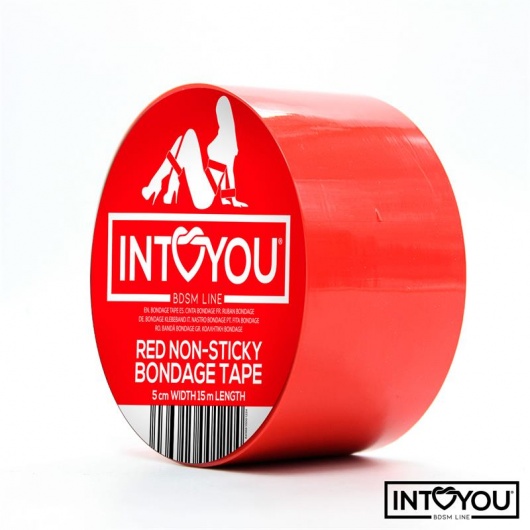 Красный скотч для фиксации Non-Sticky Bondage Tape - 15 м. - Intoyou - купить с доставкой в Севастополе