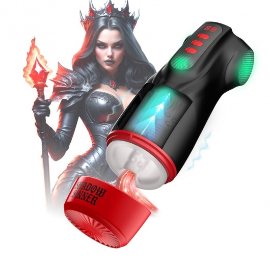 Интерактивный мастурбатор Raven с вакуумом, вибрацией и подсветкой - Shots Media BV - в Севастополе купить с доставкой