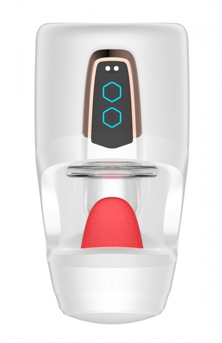 Белый мастурбатор с язычком и возвратно-поступательными движениями - Secwell - в Севастополе купить с доставкой