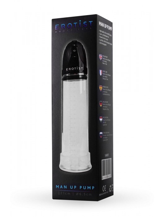 Автоматическая вакуумная помпа Man up pump - Erotist Adult Toys - в Севастополе купить с доставкой