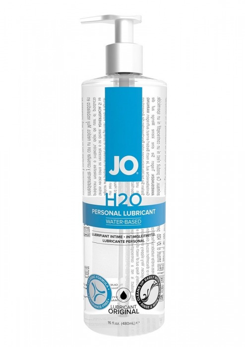 Лубрикант на водной основе JO Personal Lubricant H2O с дозатором - 480 мл. - System JO - купить с доставкой в Севастополе