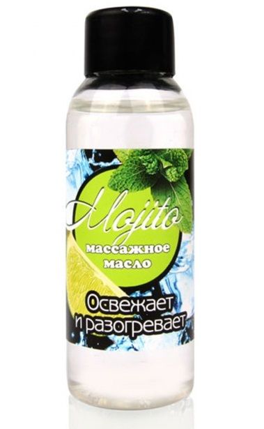 Массажное масло для тела Mojito с ароматом лайма - 50 мл. - Биоритм - купить с доставкой в Севастополе