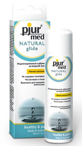 Нейтральный лубрикант на водной основе pjur MED Natural glide - 100 мл. - Pjur - купить с доставкой в Севастополе