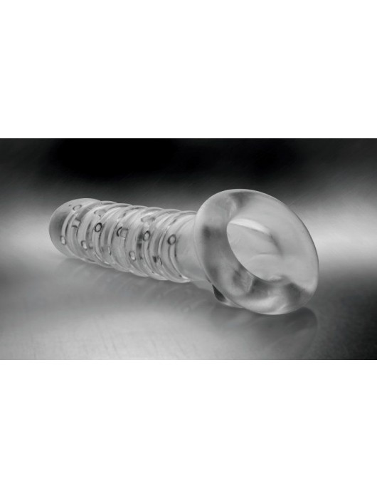 Утолщающая ребристая насадка на пенис - Доминирующее кольцо - в Севастополе купить с доставкой