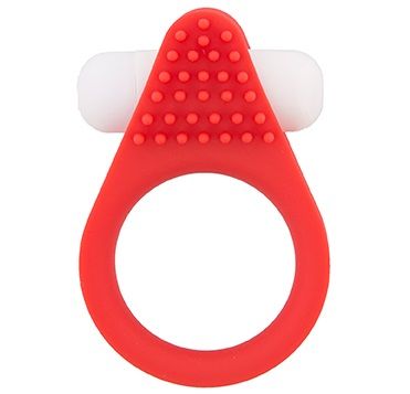 Красное эрекционное кольцо LIT-UP SILICONE STIMU RING 1 RED - Dream Toys - в Севастополе купить с доставкой