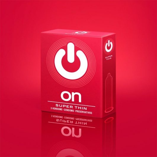 Супертонкие презервативы ON) Super Thin - 3 шт. - ON) - купить с доставкой в Севастополе