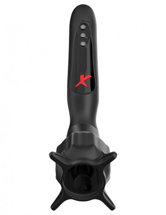 Чёрный вибростимулятор для головки члена с эффектом всасывания Vibrating Roto-Sucker - Pipedream - в Севастополе купить с доставкой