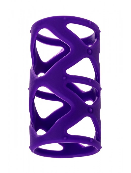 Фиолетовая насадка-сетка на пенис - 7,5 см. - A-toys - в Севастополе купить с доставкой