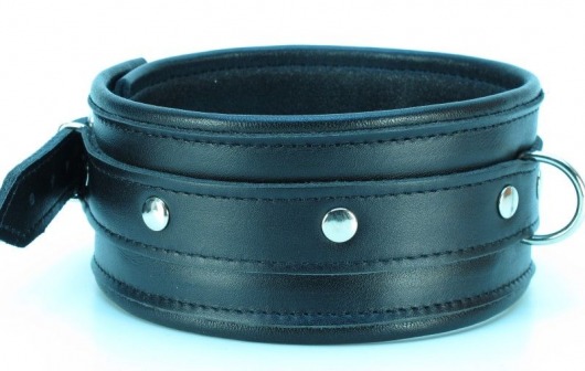 Ошейник из гладкой кожи - БДСМ Арсенал - купить с доставкой в Севастополе