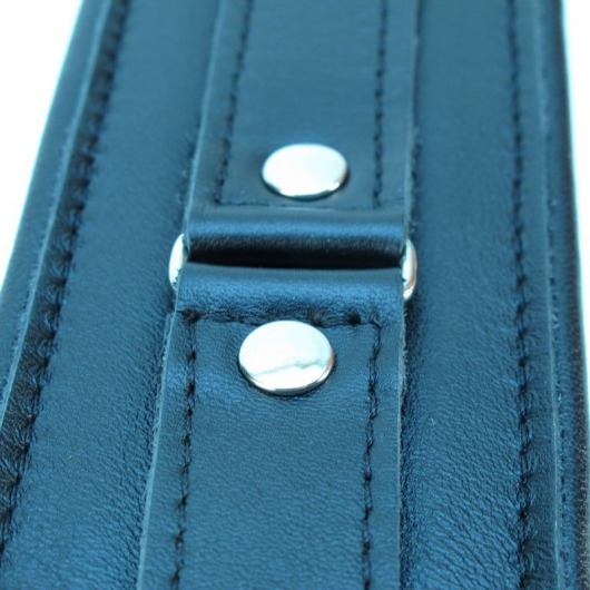 Ошейник из гладкой кожи - БДСМ Арсенал - купить с доставкой в Севастополе