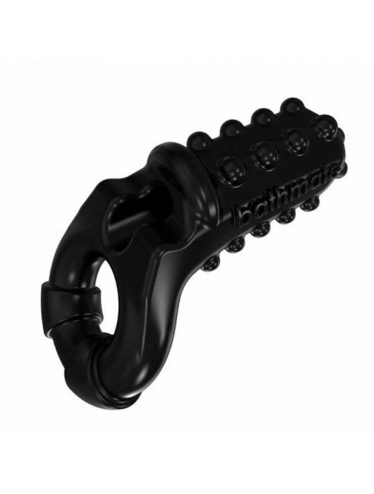 Чёрное эрекционное виброкольцо Tickle - Bathmate - в Севастополе купить с доставкой