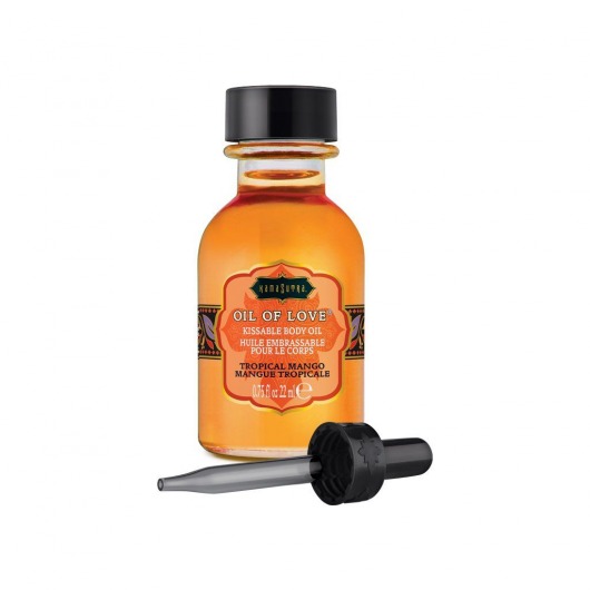 Масло для ласк с ароматом манго Oil of Love Tropical Mango - 22 мл. - Kama Sutra - купить с доставкой в Севастополе