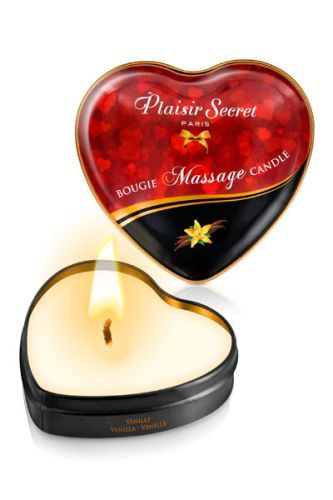 Массажная свеча с ароматом ванили Bougie Massage Candle - 35 мл. - Plaisir Secret - купить с доставкой в Севастополе