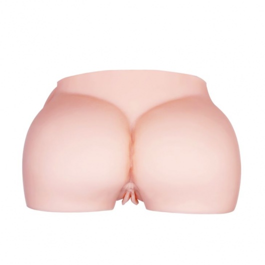 Телесный мастурбатор с двумя любовными тоннелями и вибрацией - Baile - в Севастополе купить с доставкой