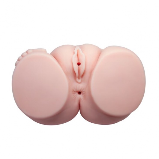 Телесный мастурбатор с двумя любовными тоннелями и вибрацией - Baile - в Севастополе купить с доставкой