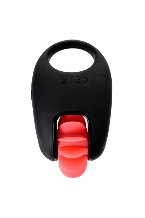 Чёрно-красное эрекционное виброкольцо Erotist - Erotist Adult Toys - в Севастополе купить с доставкой