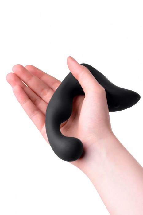 Чёрный изогнутый вибростимулятор простаты Erotist - Erotist Adult Toys - в Севастополе купить с доставкой