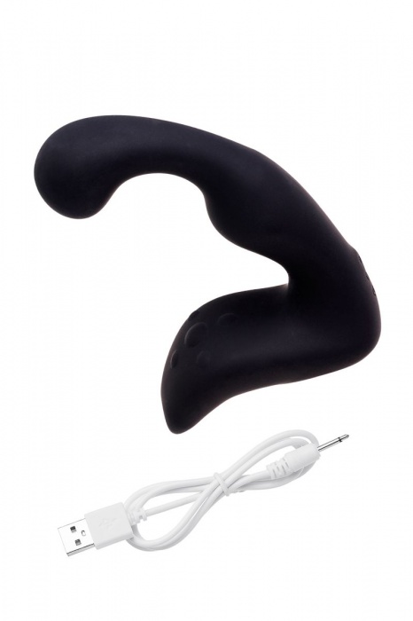 Чёрный изогнутый вибростимулятор простаты Erotist - Erotist Adult Toys - в Севастополе купить с доставкой