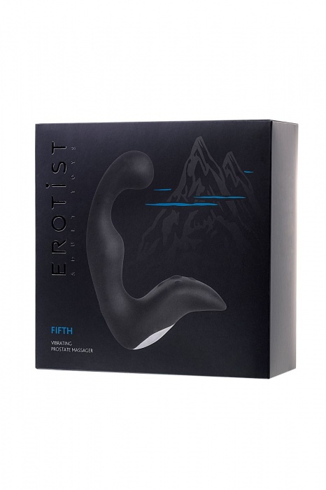 Чёрный изогнутый вибростимулятор простаты Erotist - Erotist Adult Toys - в Севастополе купить с доставкой