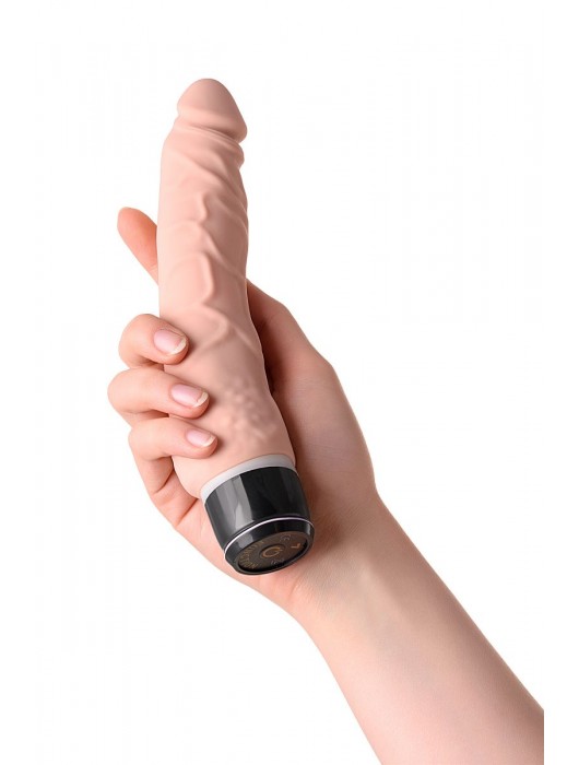 Телесный реалистичный мультискоростной вибратор A-Toys - 20,2 см. - A-toys