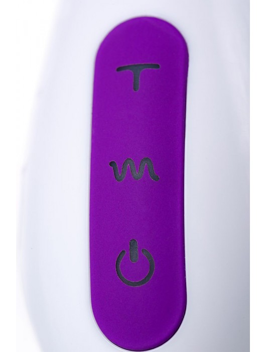 Фиолетовый вибратор JOS TATY с пульсирующими шариками - 21,5 см. - JOS