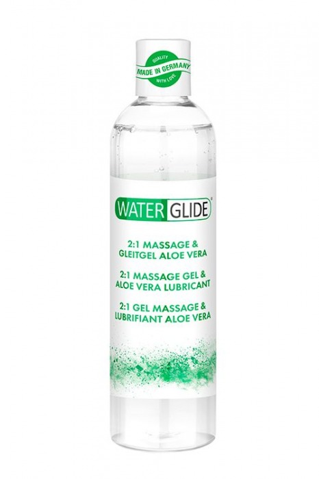 Гель-смазка 2-в-1 MASSAGE   LUBRICANT ALOE VERA - 300 мл. - Waterglide - купить с доставкой в Севастополе