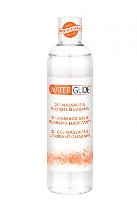 Гель-смазка 2-в-1 MASSAGE   LUBRICANT GUARANA - 300 мл. - Waterglide - купить с доставкой в Севастополе