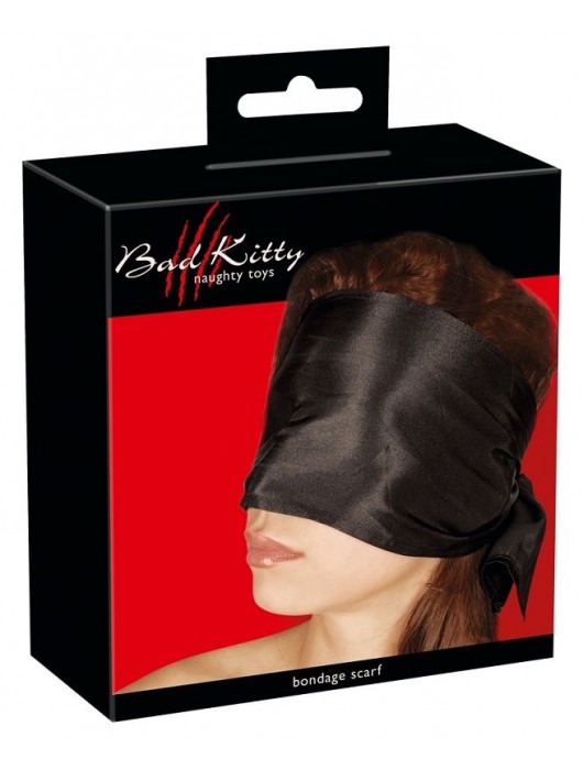 Широкая повязка-шарф на глаза Bad Kitty Bondage Scarf - Orion - купить с доставкой в Севастополе