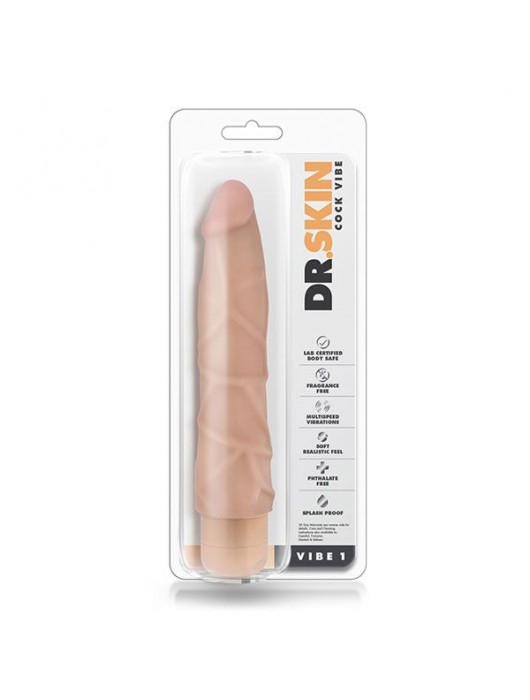 Телесный вибратор Cock Vibe 1 - 22,8 см. - Blush Novelties