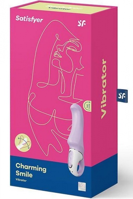 Сиреневый вибратор Charming Smile - 18,5 см. - Satisfyer