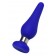 Синяя силиконовая анальная втулка с ограничителем - 10 см. - ToyFa в Севастополе Синяя силиконовая анальная втулка с ограничителем - 10 см. - ToyFa