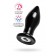 Черная стеклянная вибровтулка - 10,5 см. - Sexus в Севастополе Черная стеклянная вибровтулка - 10,5 см. - Sexus