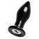 Черная стеклянная вибровтулка - 10,5 см. - Sexus в Севастополе Черная стеклянная вибровтулка - 10,5 см. - Sexus